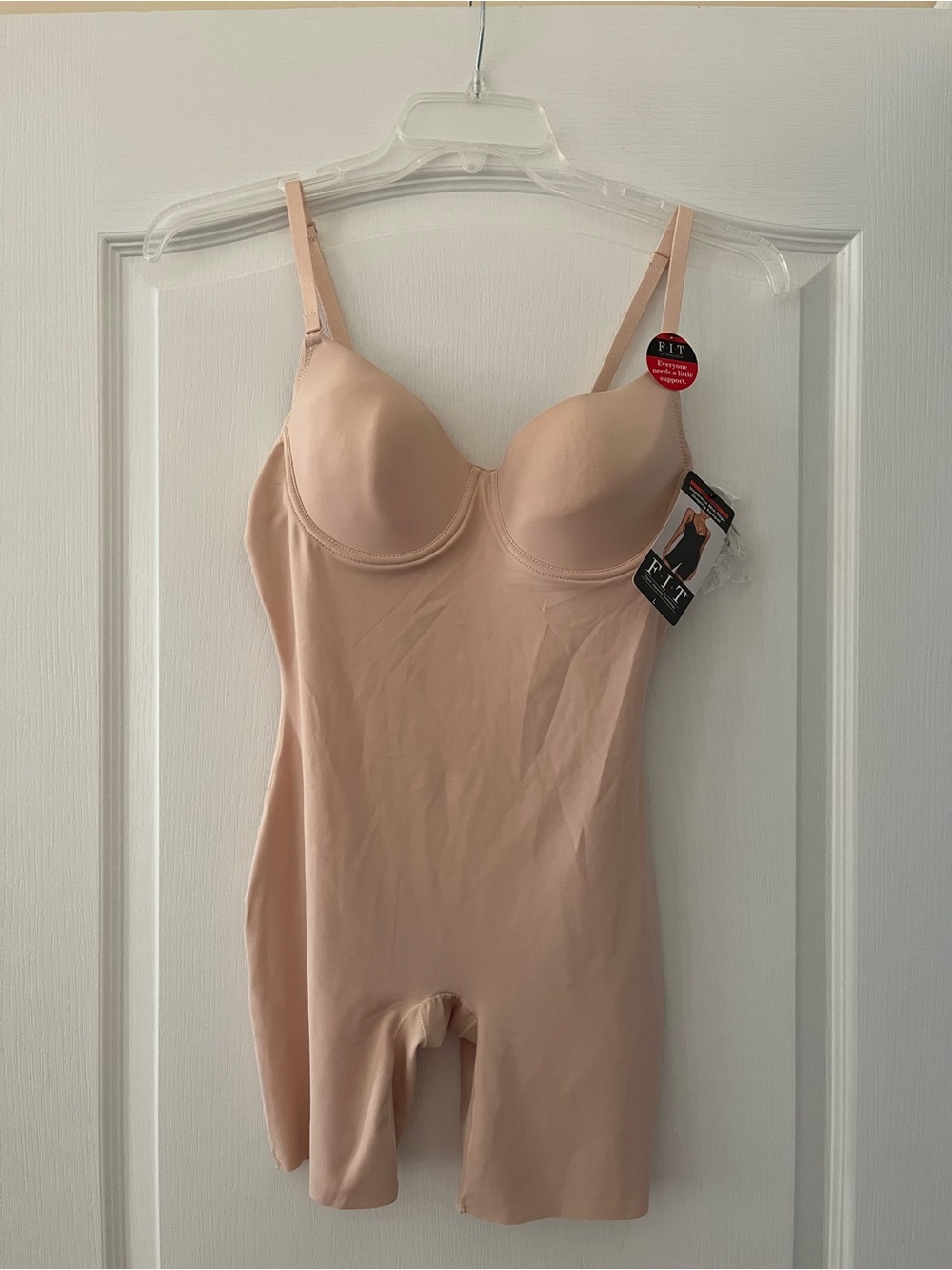 Seamless Nude Shapewear Bodysuit with Built-in Bra